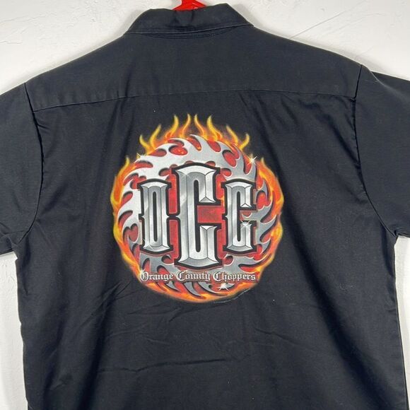 🔥🔥 Vintage 2003 OCC ORANGE COUNTY CHOPPERS Biker Garage Shop Shirt Sz Lg - EUC - Picture 1 of 11